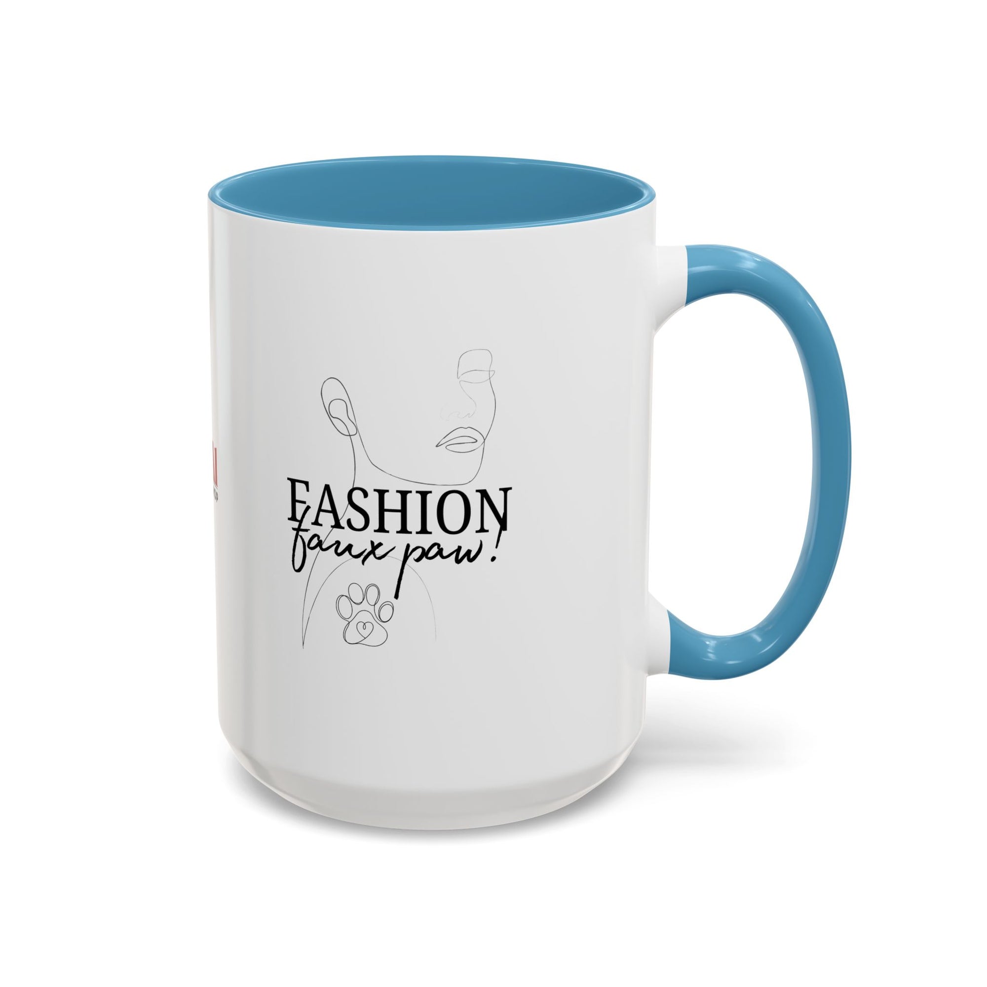 Fashion Faux Paw Accent Coffee Mug (11, 15oz)