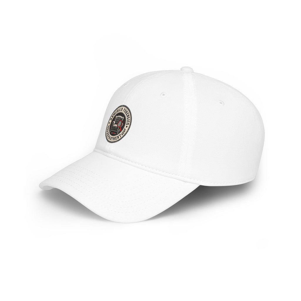 Armchair Forensics Department Embroidered Cotton Cap | True Crime Hat