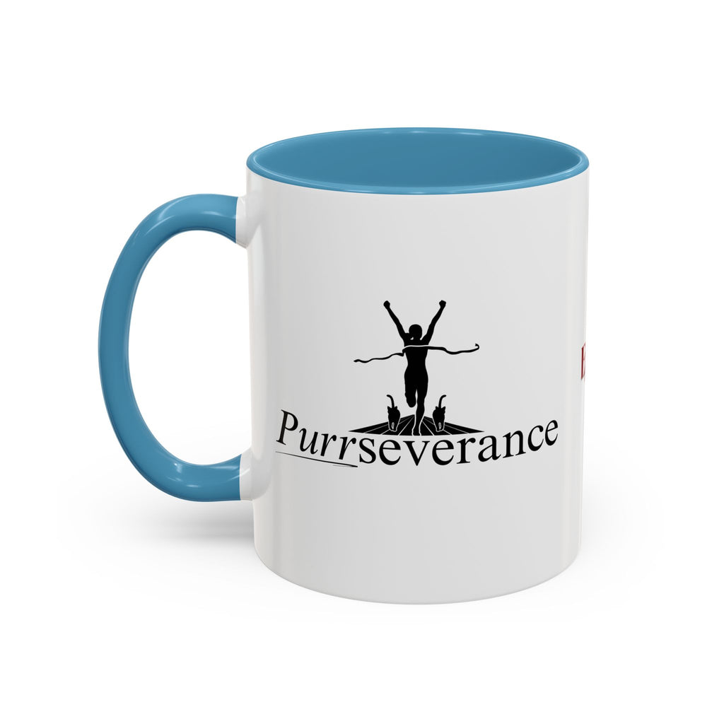 Purrseverance Accent Coffee Mug (11, 15oz)
