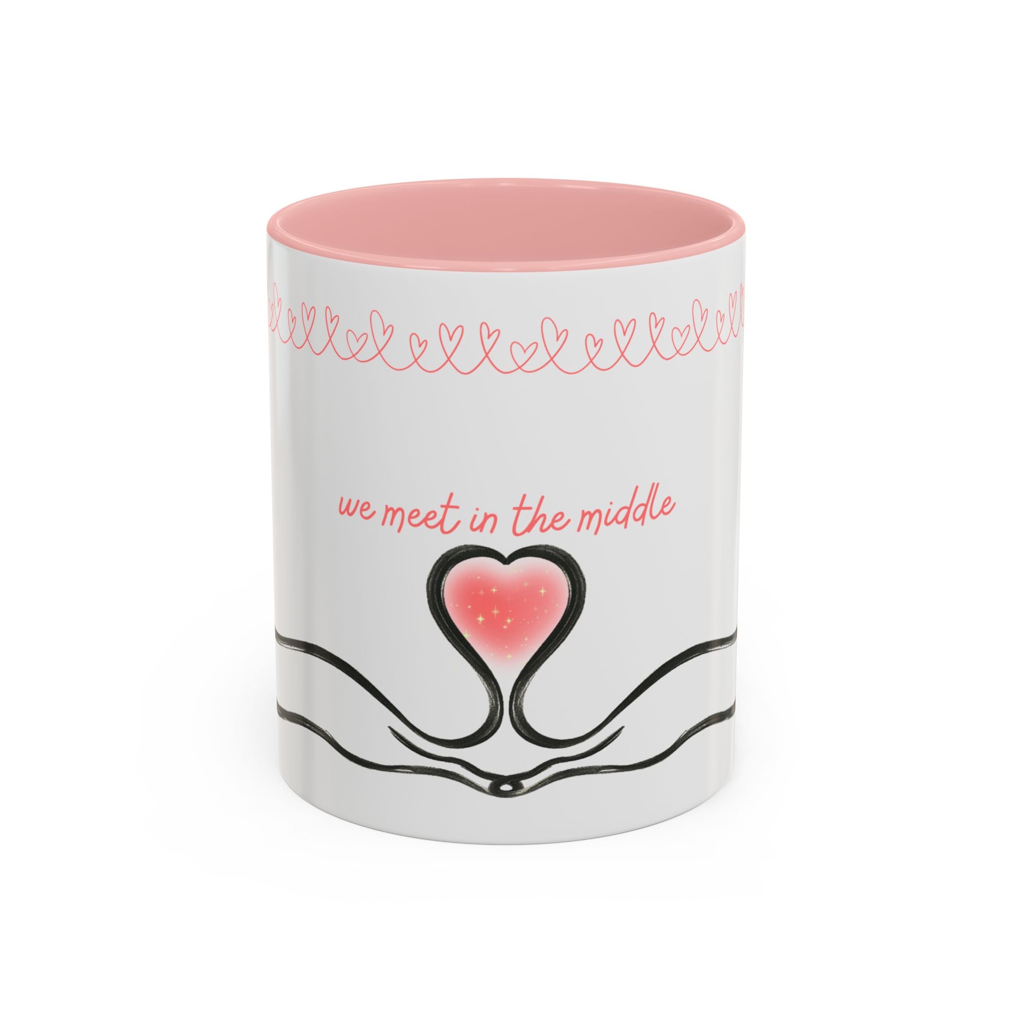 We Meet in the Middle Cat Wraparound Coffee Mug