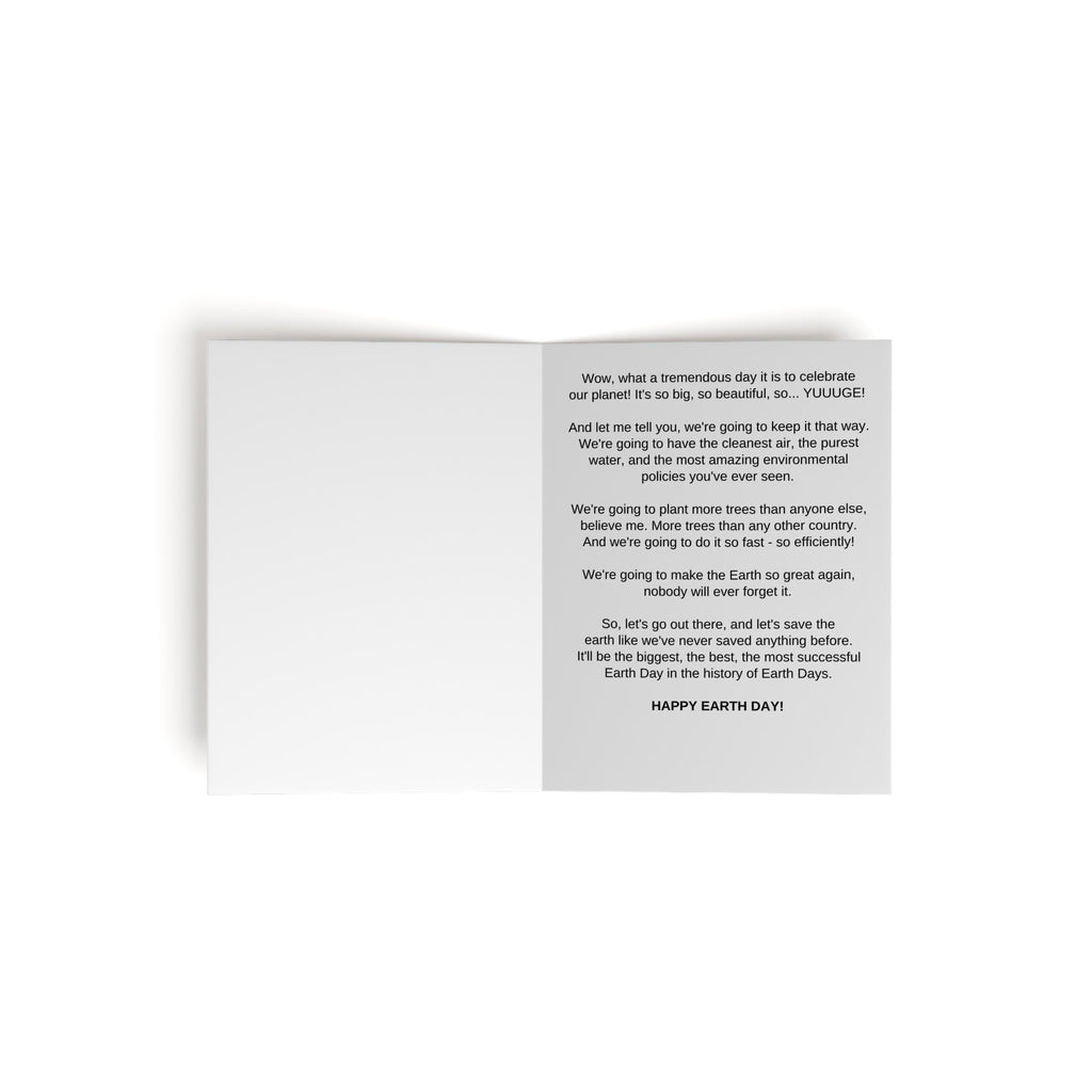 Donald Trump Earth Day Greeting Cards (8, 16, and 24 pcs)