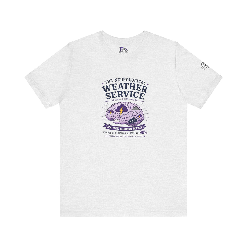 Neurological Weather Service Epilepsy Awareness T-Shirt | Brain Forecast Tee