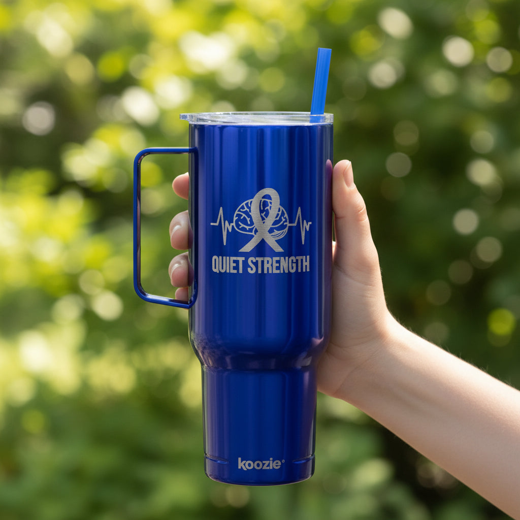 Quiet Strength 40oz Insulated Tumbler