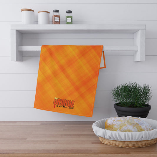 Funny Political Tea Towel - "Orange Is Not My Color!" Printify
