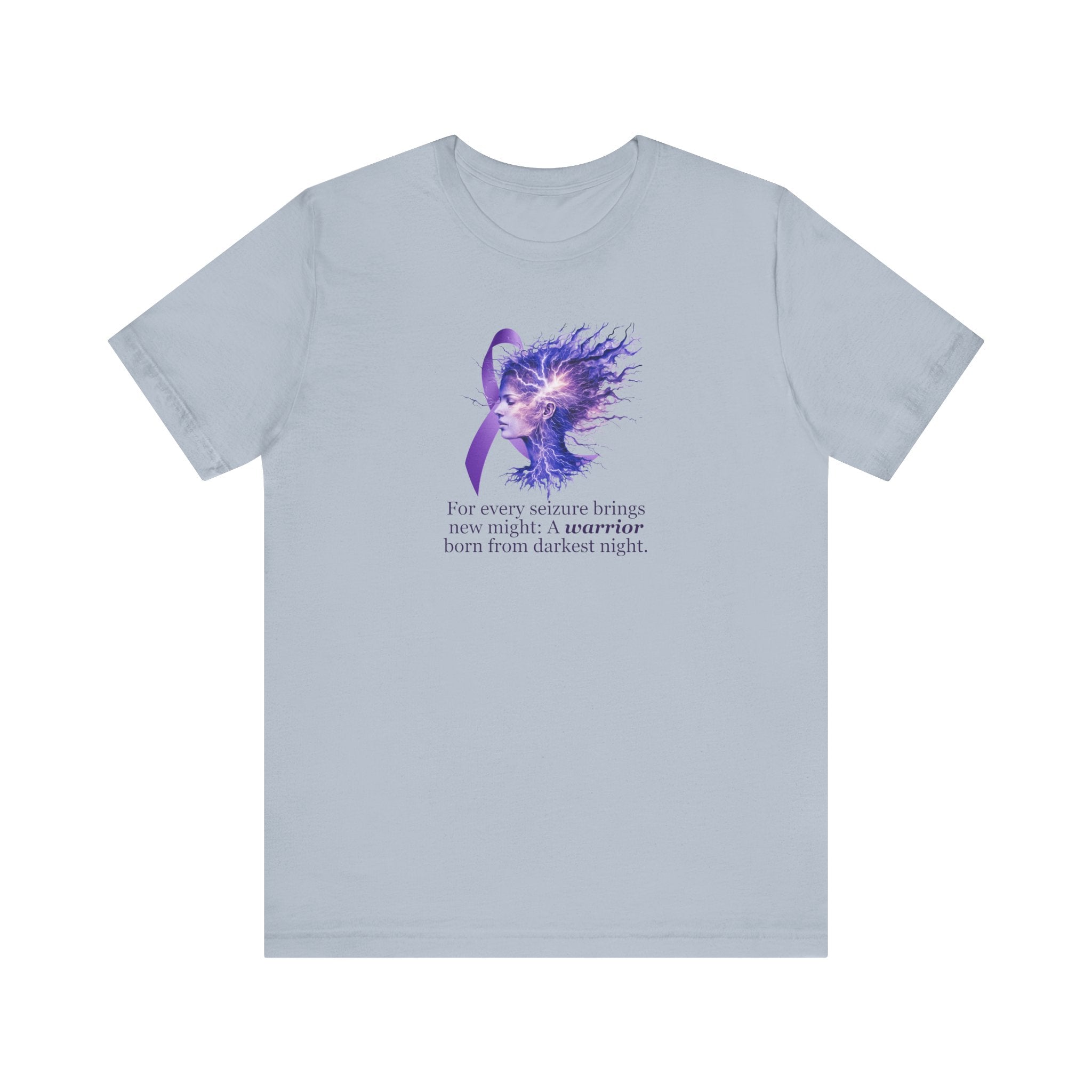 Photo depicting the ​A Warrior is Born Unisex Jersey Short Sleeve Tee from EpiAl's Shop.