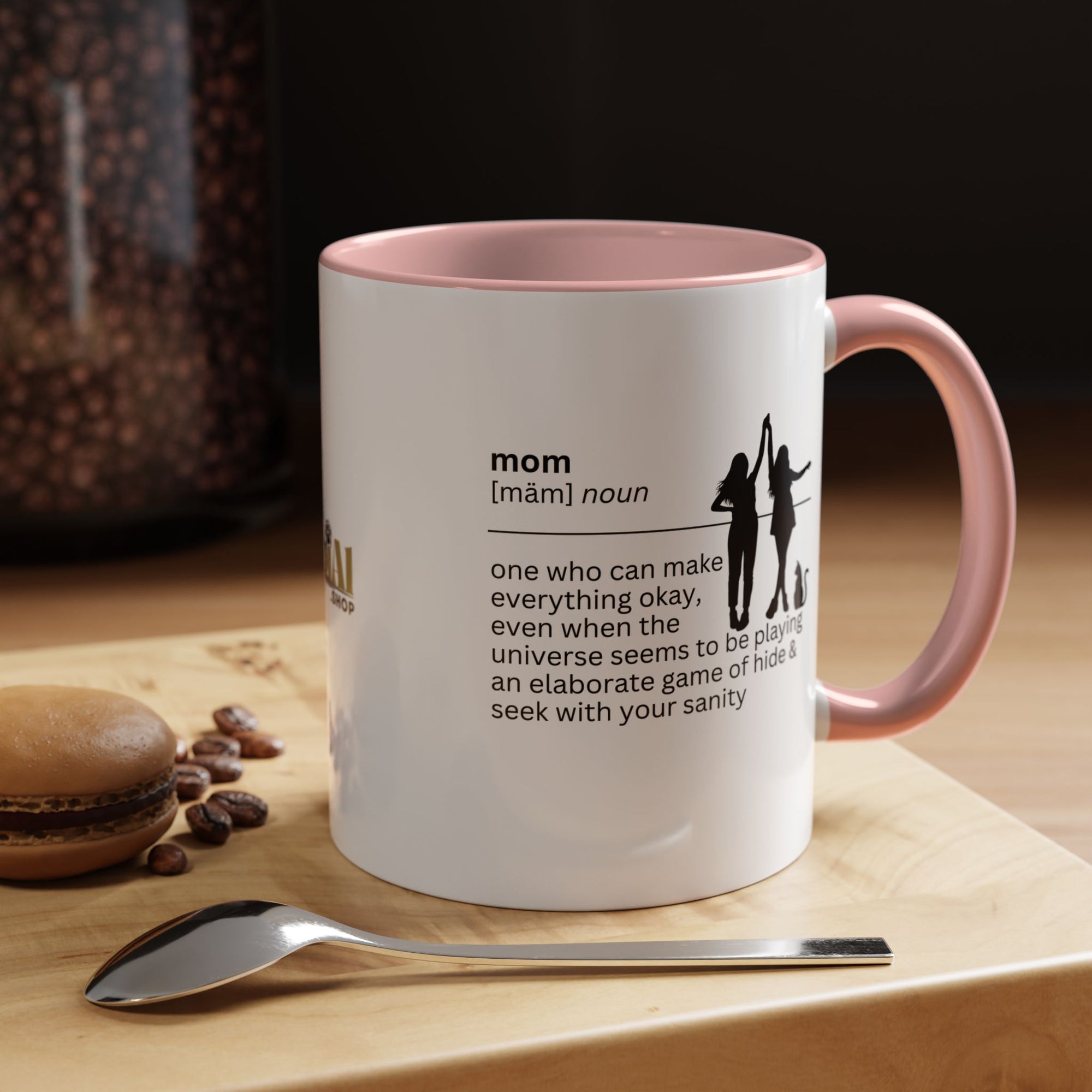Mom Okay Accent Coffee Mug - Perfect Gift for Moms