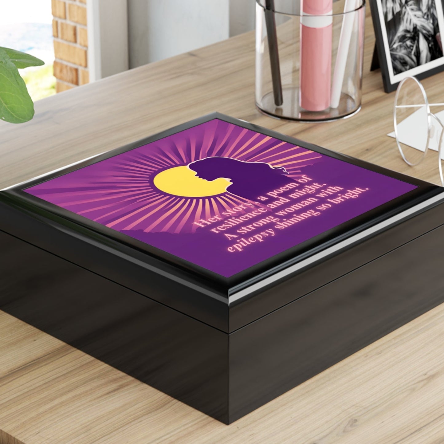 Empowering Epilepsy Jewelry Box - Resilience & Strength Design