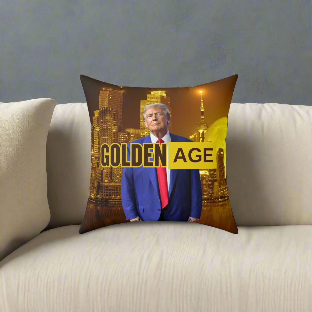 Trump Golden Age Spun Polyester Square Pillow