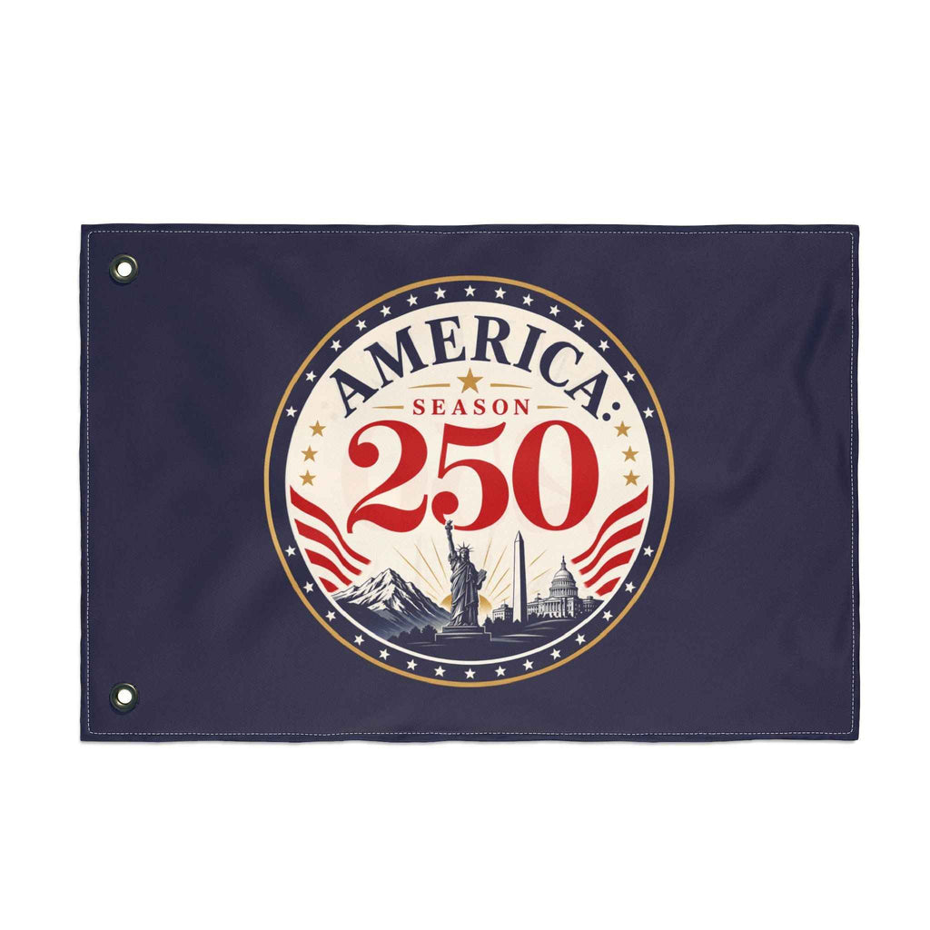 America 250 Season Flag | Patriotic Americana Double-Sided House Flag