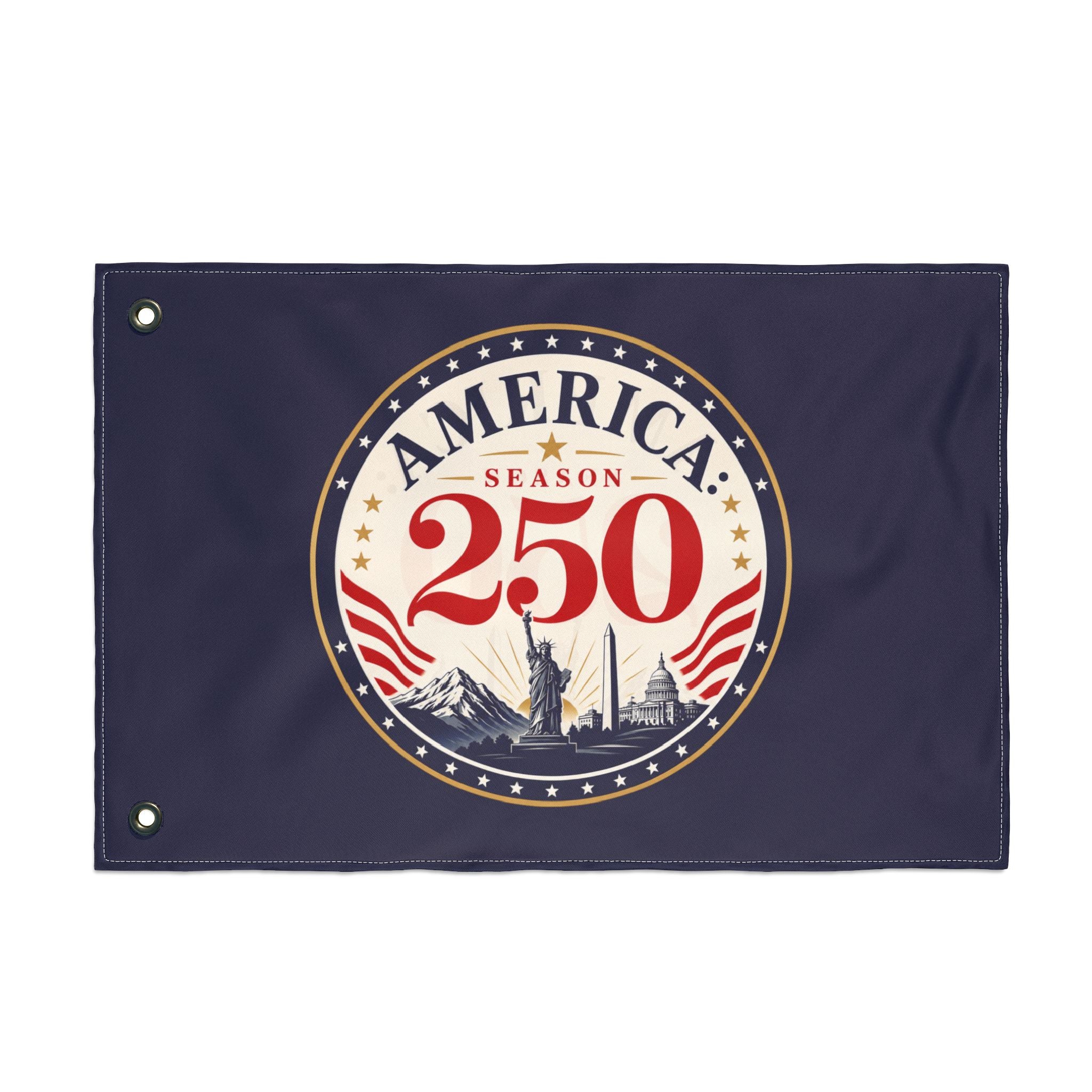 America 250 Season Flag | Patriotic Americana Double-Sided House Flag