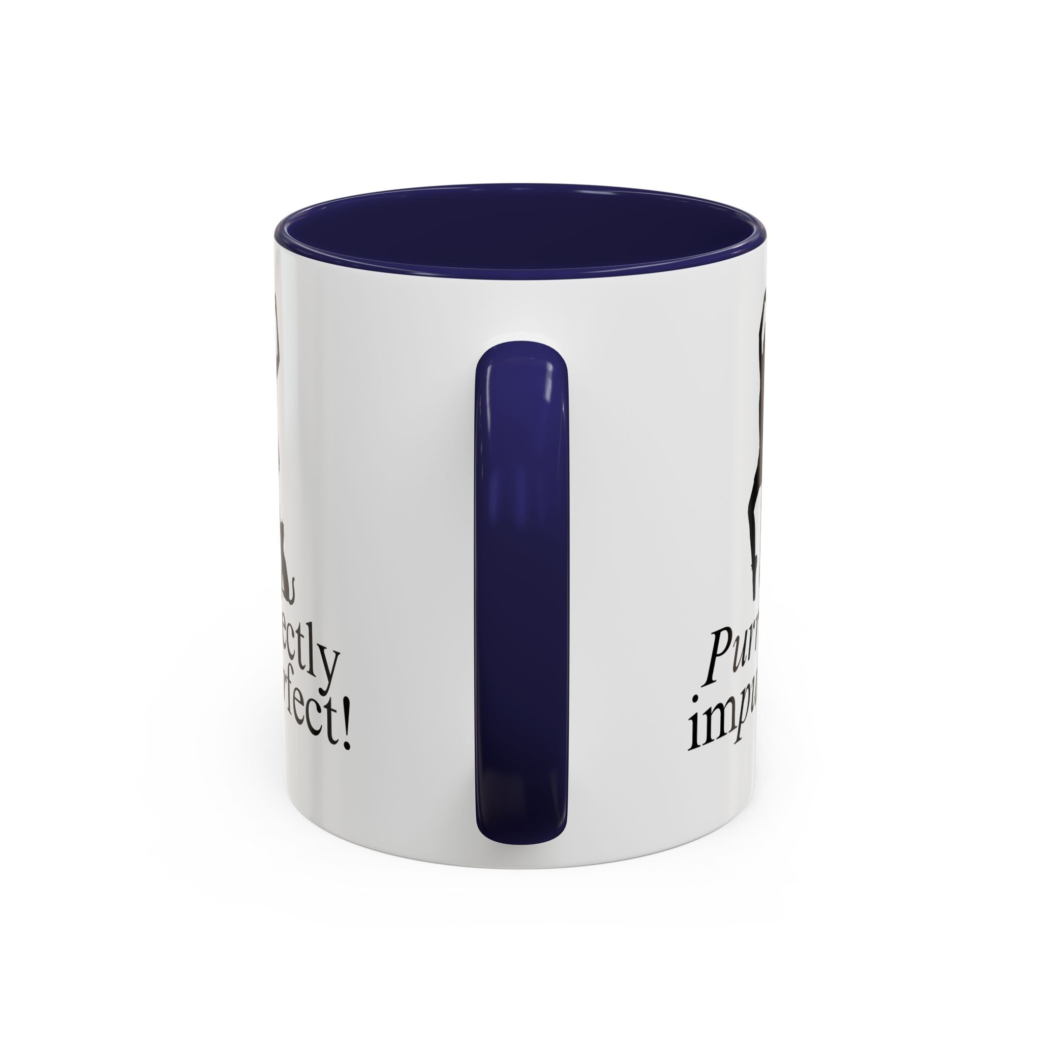 Photo depicting the ​Purrfectly Impurrfect Accent Coffee Mug (11, 15oz) from EpiAl's Shop.