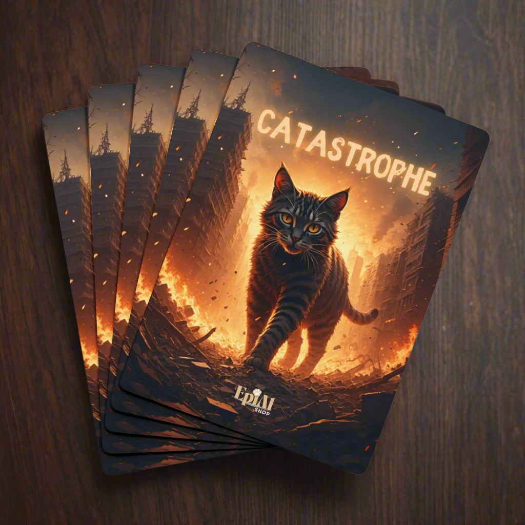 CATastrophe Poker Playing Cards, Perfect for Game Nights