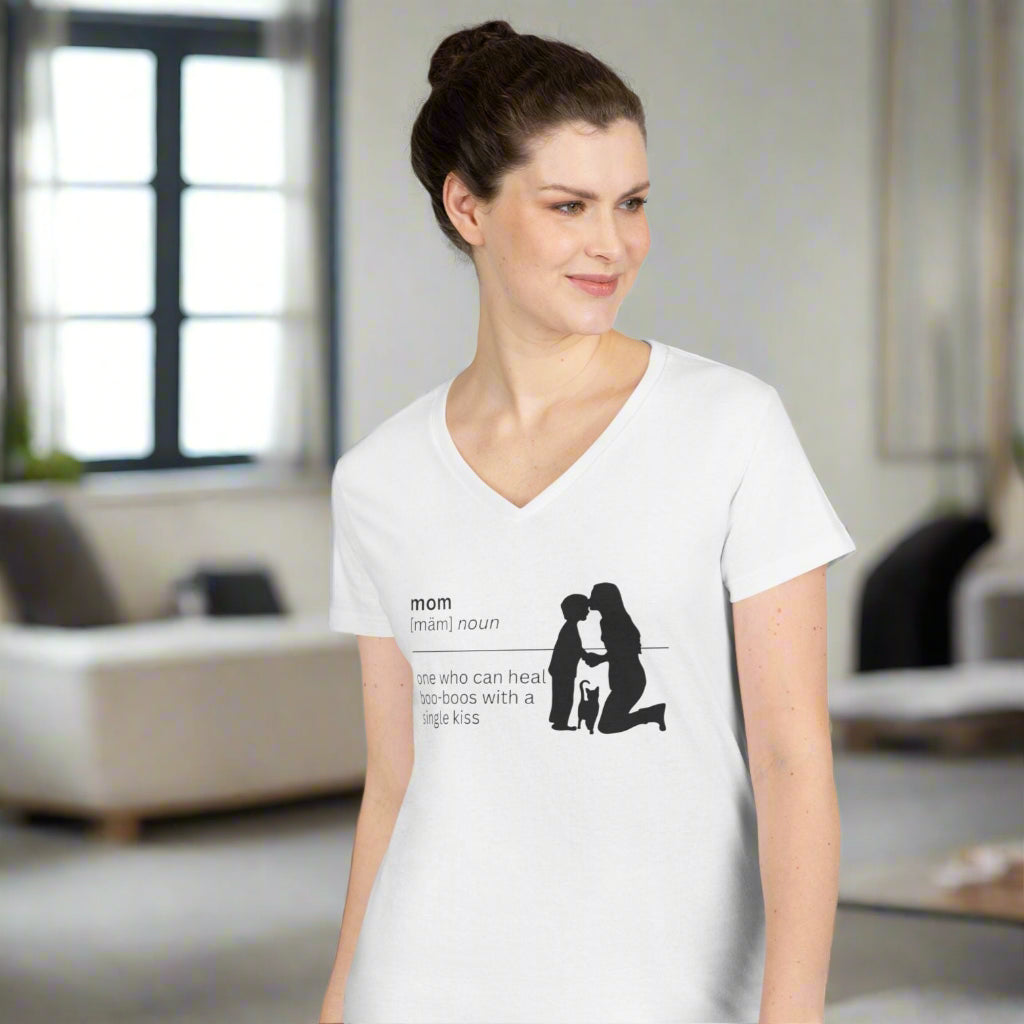 Mom Definition V-Neck T-Shirt - Boo Boos