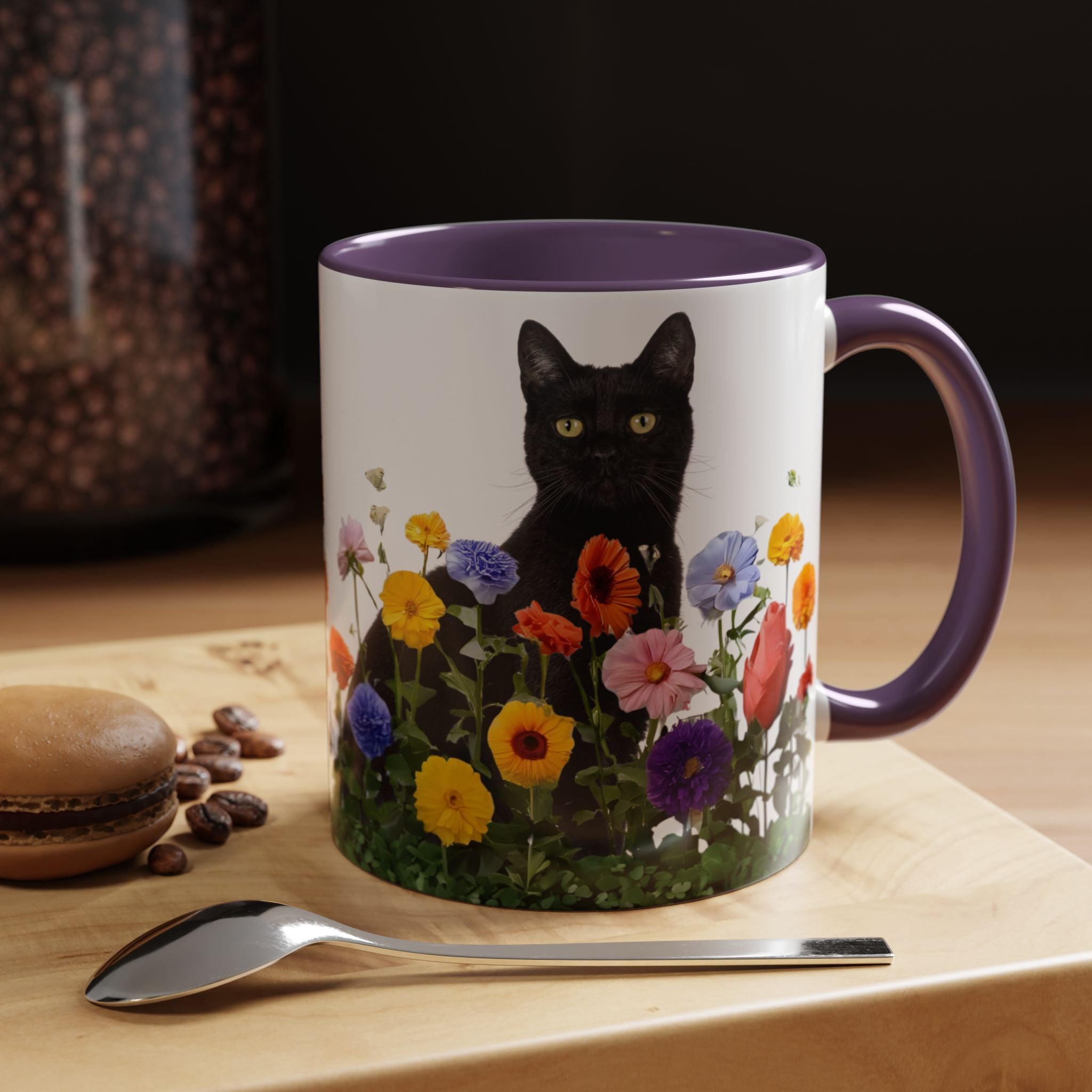 Floral Cats Coffee Mug - 11 oz/15 oz