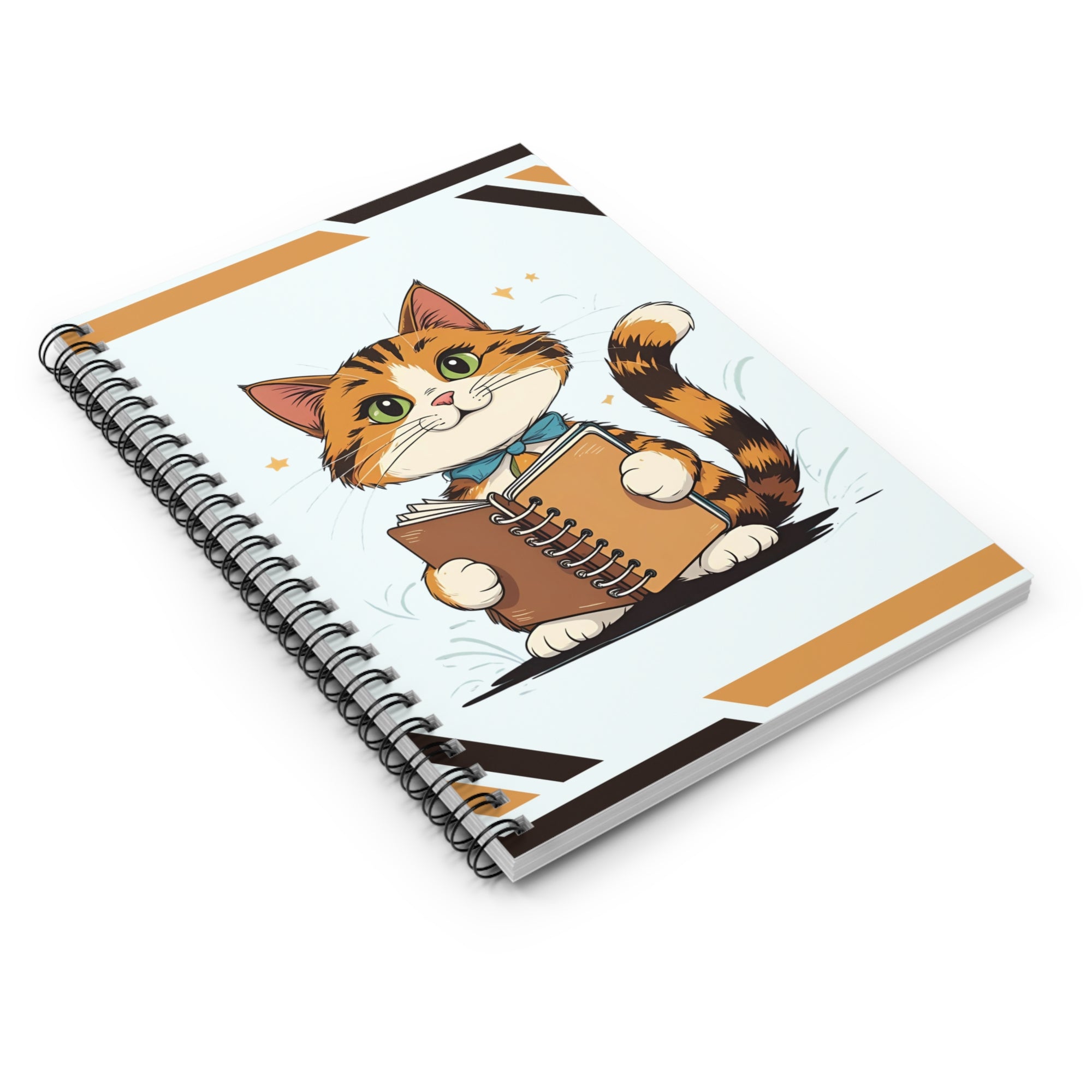 Cute Cat Spiral Notebook for Students
