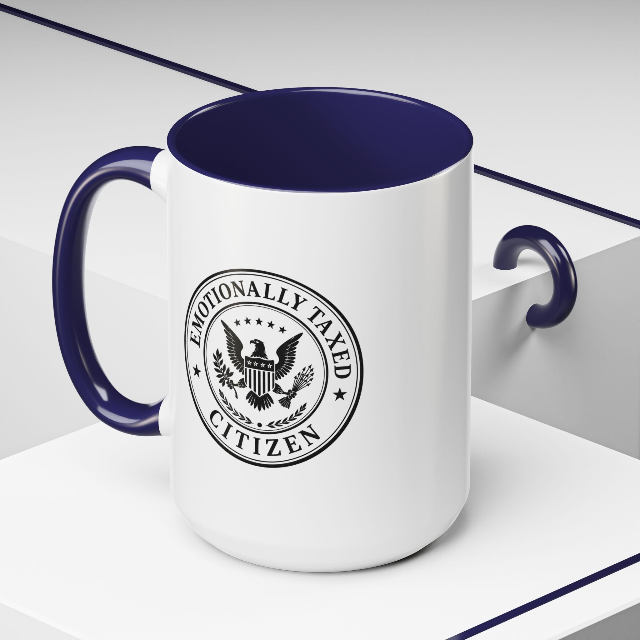 Emotionally Taxed Citizen Accent Mug | Existential Office Mug