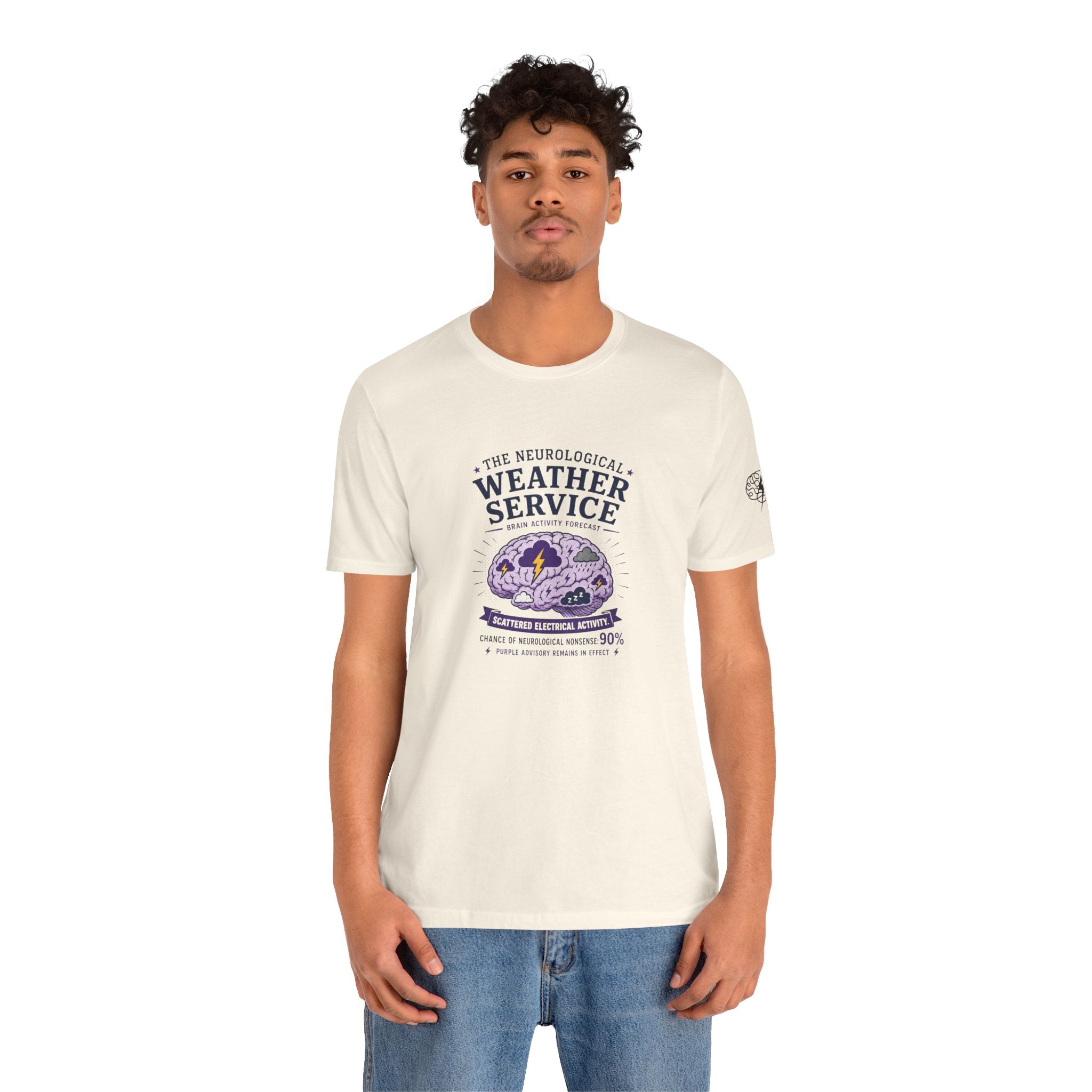 Neurological Weather Service Epilepsy Awareness T-Shirt | Brain Forecast Tee