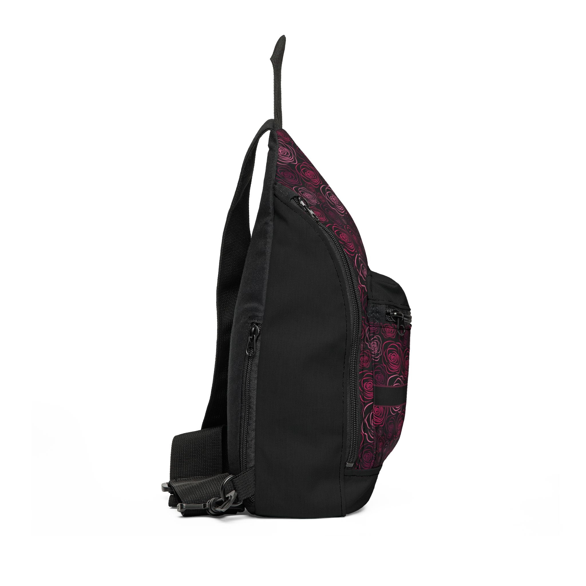 Peeking Cat Eyes Gothic Rose Sling Bag