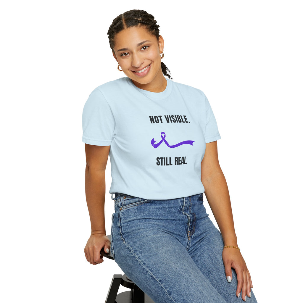 Not Visible. Still Real. T-Shirt – Epilepsy Awareness Apparel