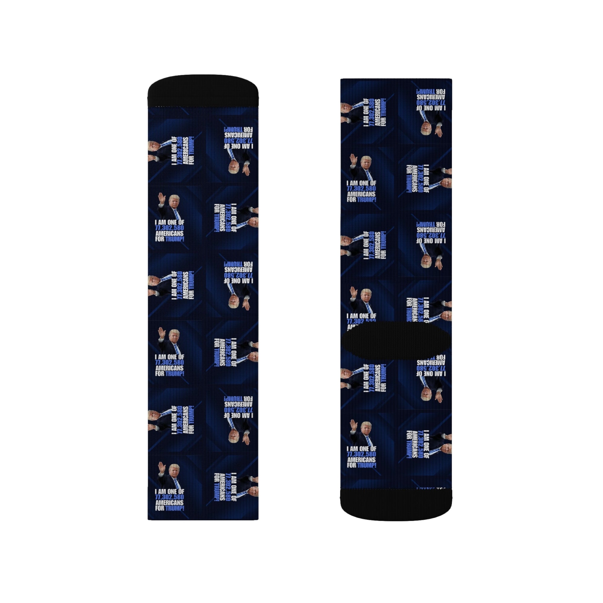 Fun Sublimation Socks - American for Trump Design Printify