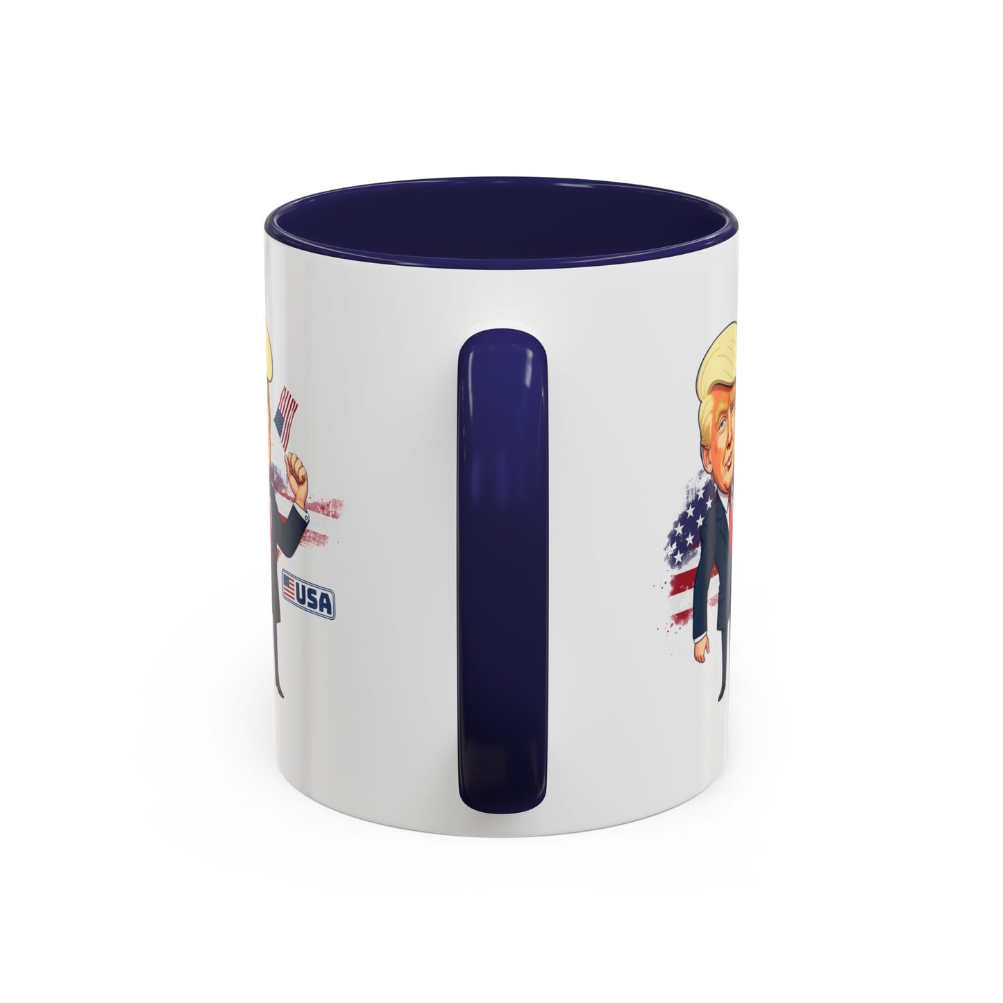 Flag Waving Trump USA Coffee Mug