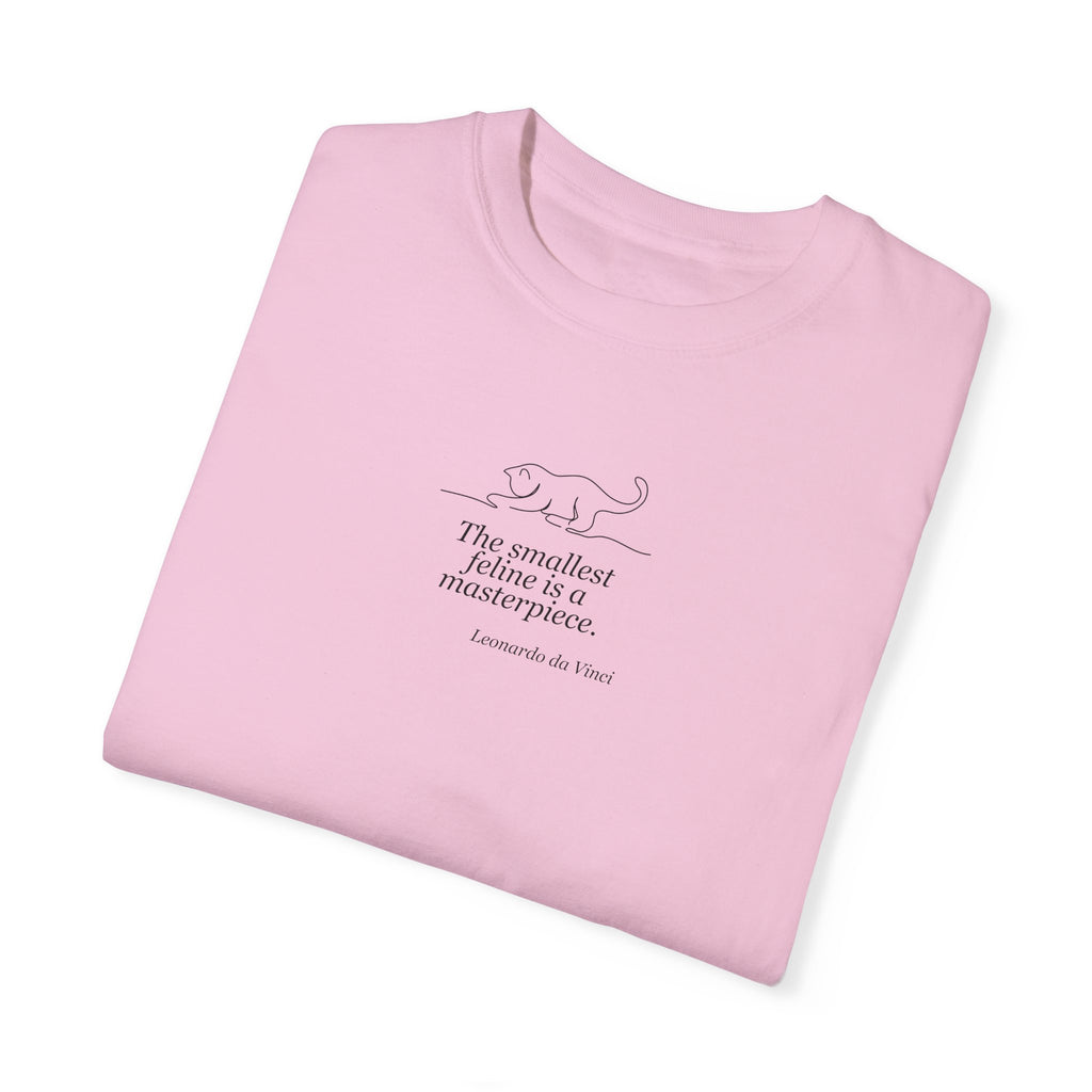 Leonardo da Vinci Inspired Unisex T-Shirt - "The Smallest Feline is a Masterpiece"