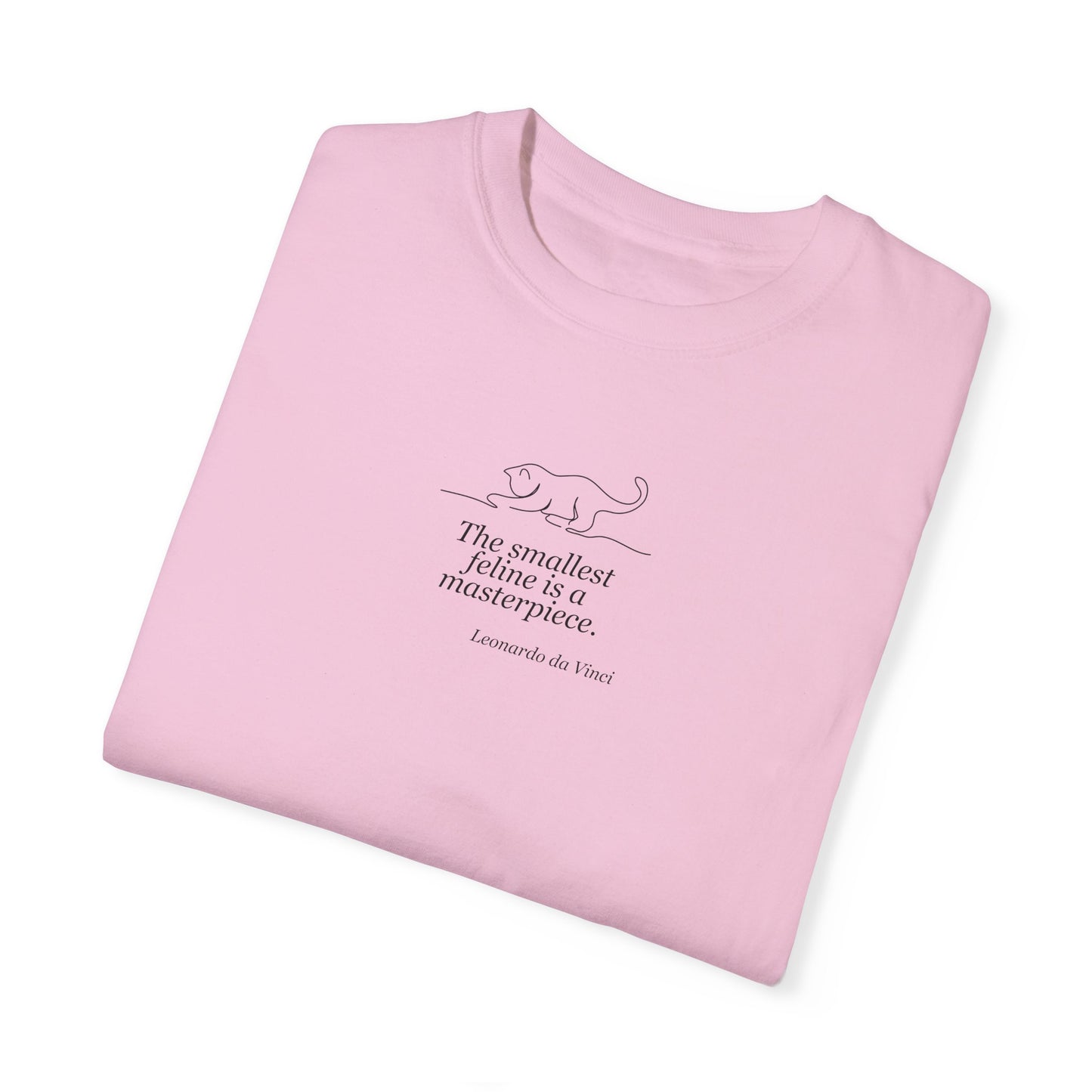 Leonardo da Vinci Inspired Unisex T-Shirt - "The Smallest Feline is a Masterpiece"