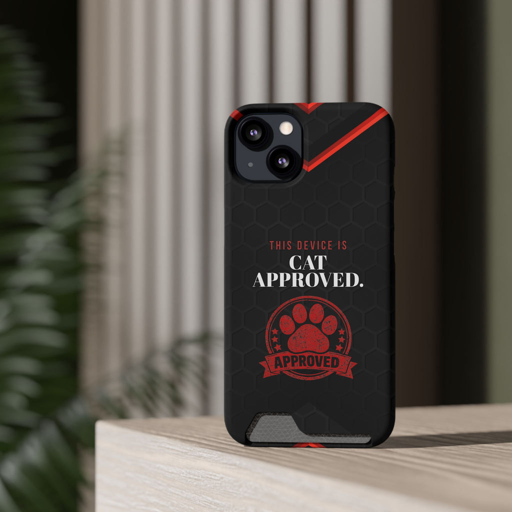This Device Is Cat Approved iPhone Case – Paw Stamp Design