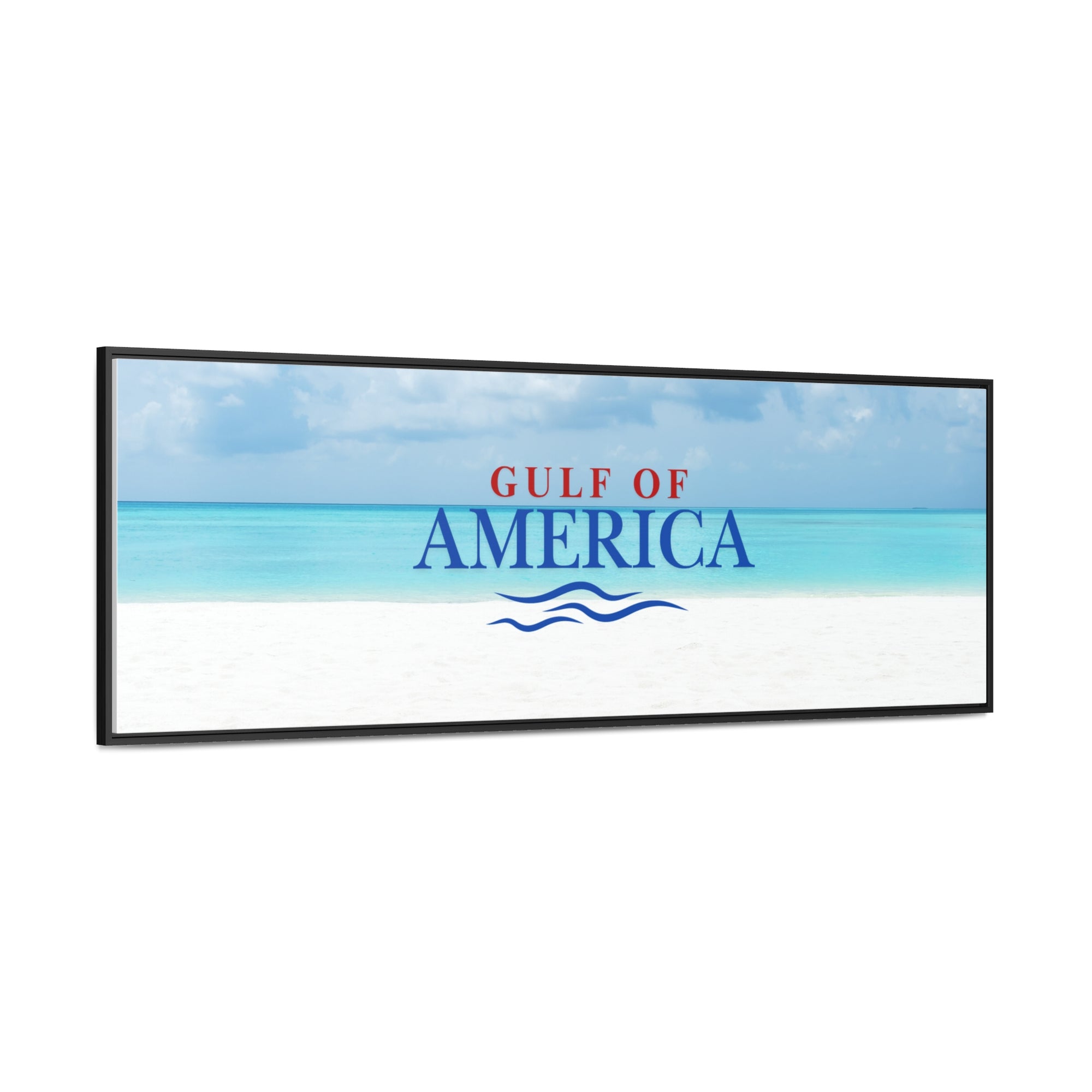 American Gulf Canvas Wrap - Coastal Wall Art for Beach Lovers
