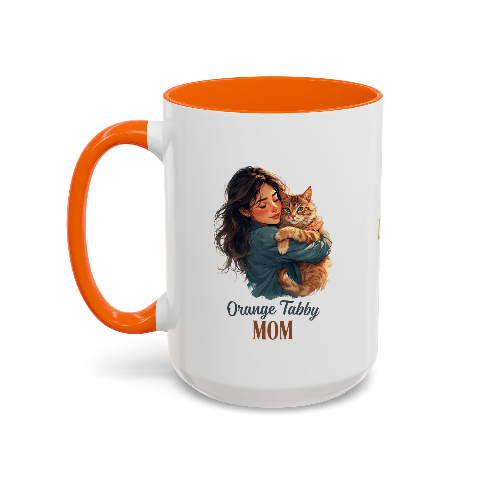 Charming Orange Tabby Mom Coffee Mug – Perfect Gift for Cat Lovers