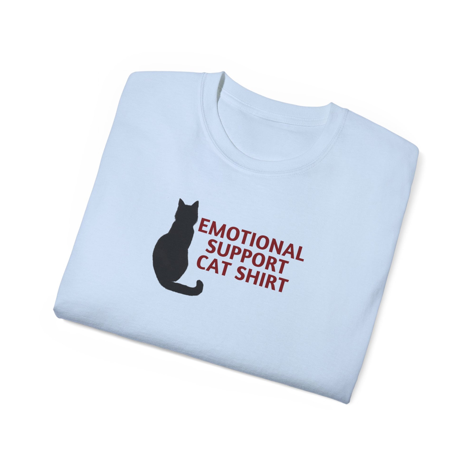 Emotional Support Cat Shirt, Unisex Ultra Cotton Tee