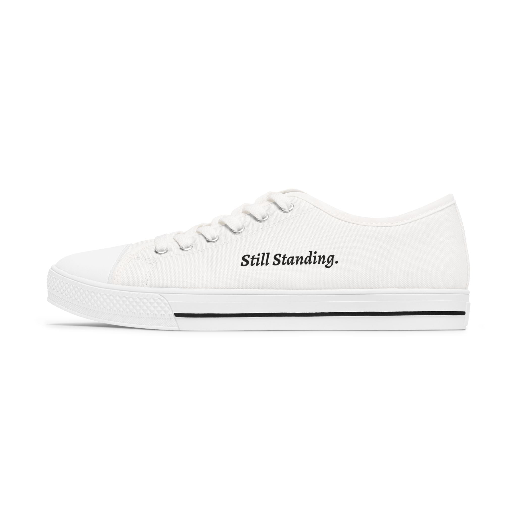 Still Standing – Worried Eagle Low Top Sneakers