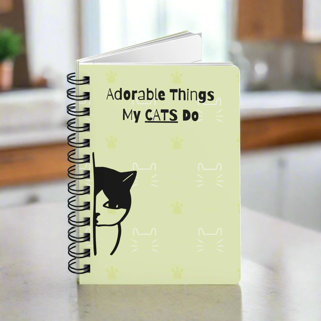 Adorable Things My Cats Do Spiral Bound Journal - EpiAl's Shop