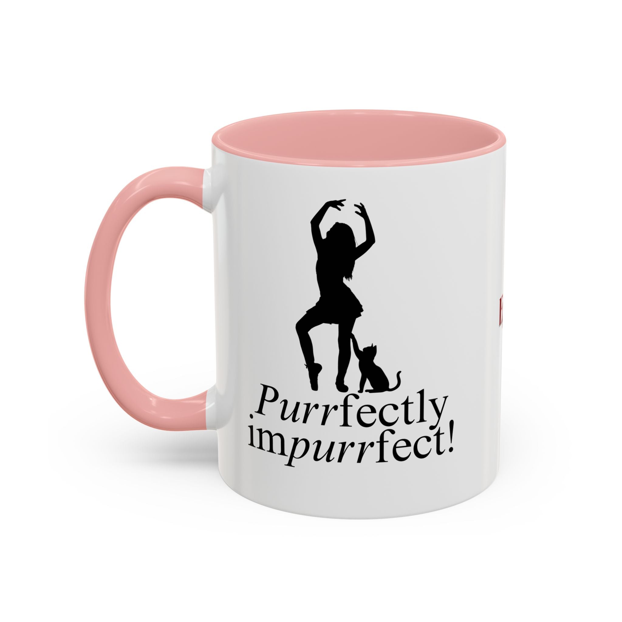 Photo depicting the ​Purrfectly Impurrfect Accent Coffee Mug (11, 15oz) from EpiAl's Shop.