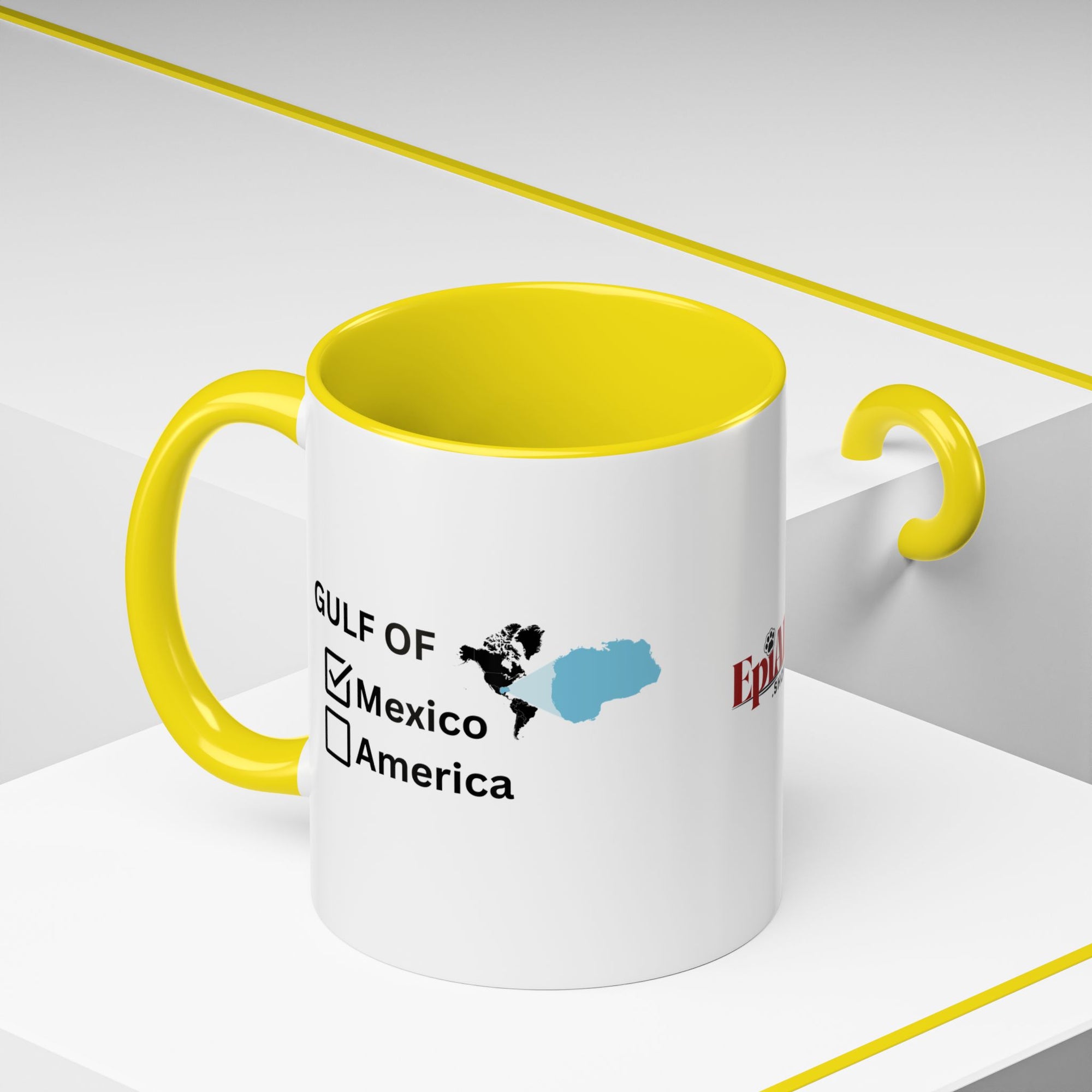 Gulf of Mexico Checkbox Accent Coffee Mug