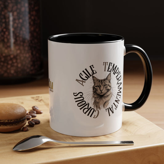 Charming Cat Accent Coffee Mug