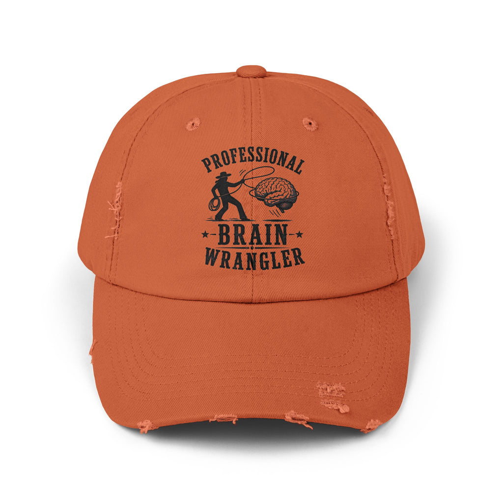 Professional Brain Wrangler Distressed Cap