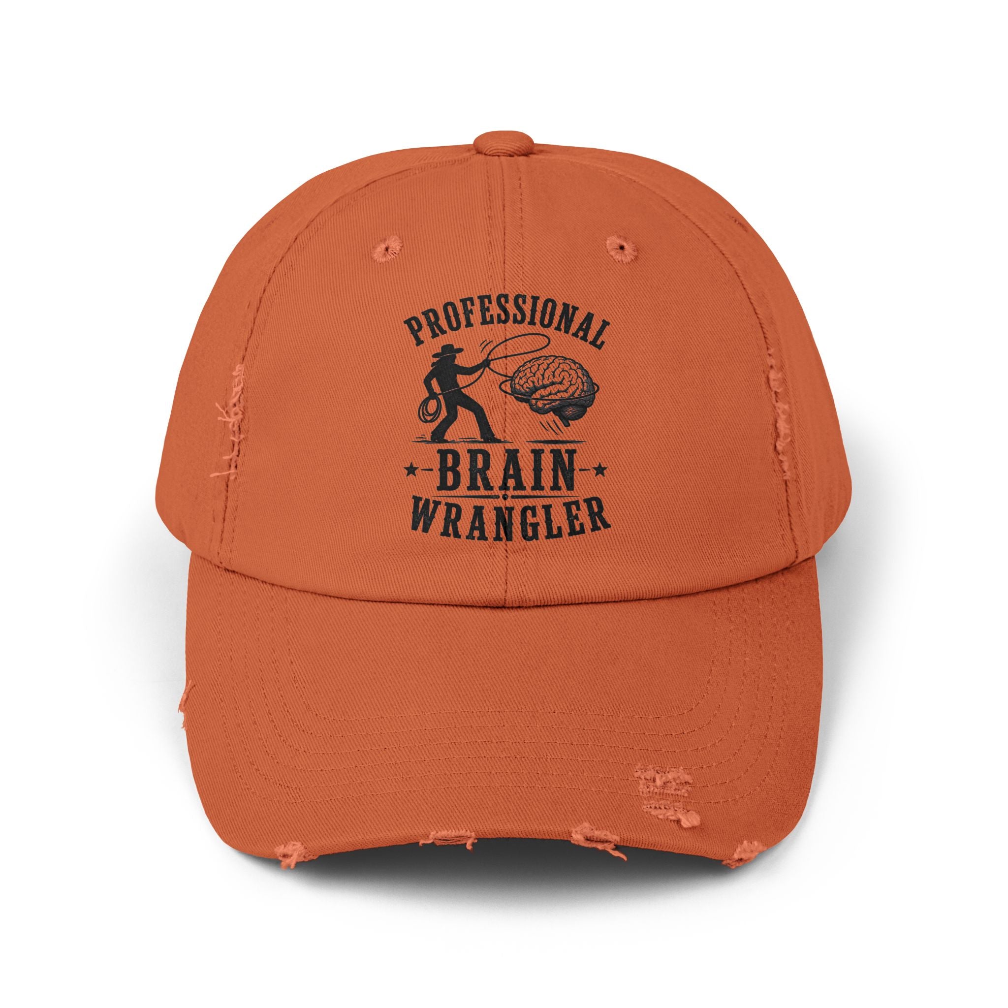 Professional Brain Wrangler Distressed Cap