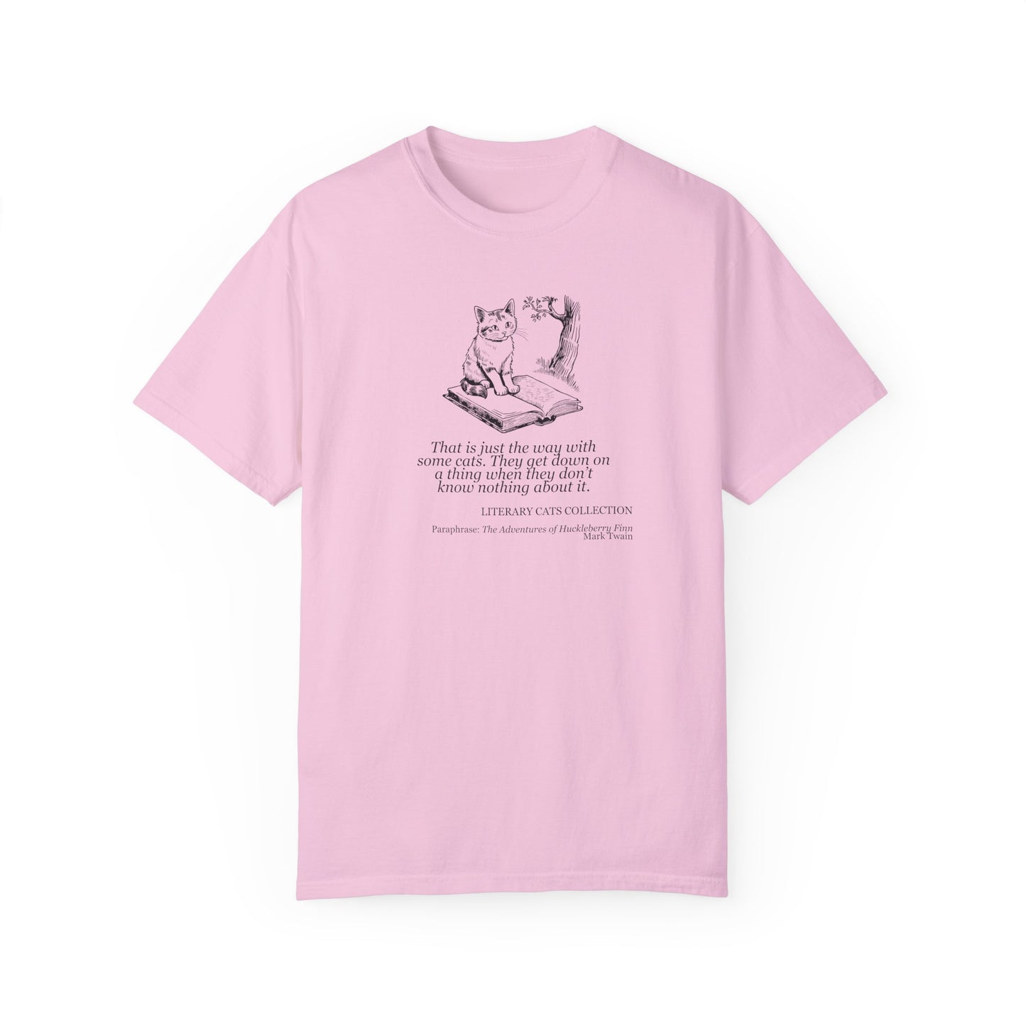 Literary Cat Unisex T-Shirt - Huckleberry Finn