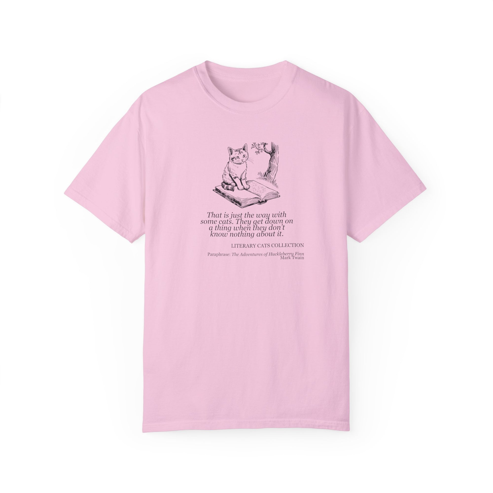 Literary Cat Unisex T-Shirt - Huckleberry Finn