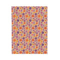 Retro Floral Epilepsy Awareness Plush Blanket | Purple Ribbon Throw