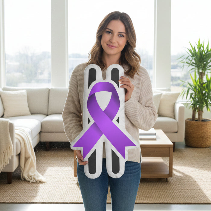 PAUSE Shaped Pillow – Epilepsy Awareness Edition