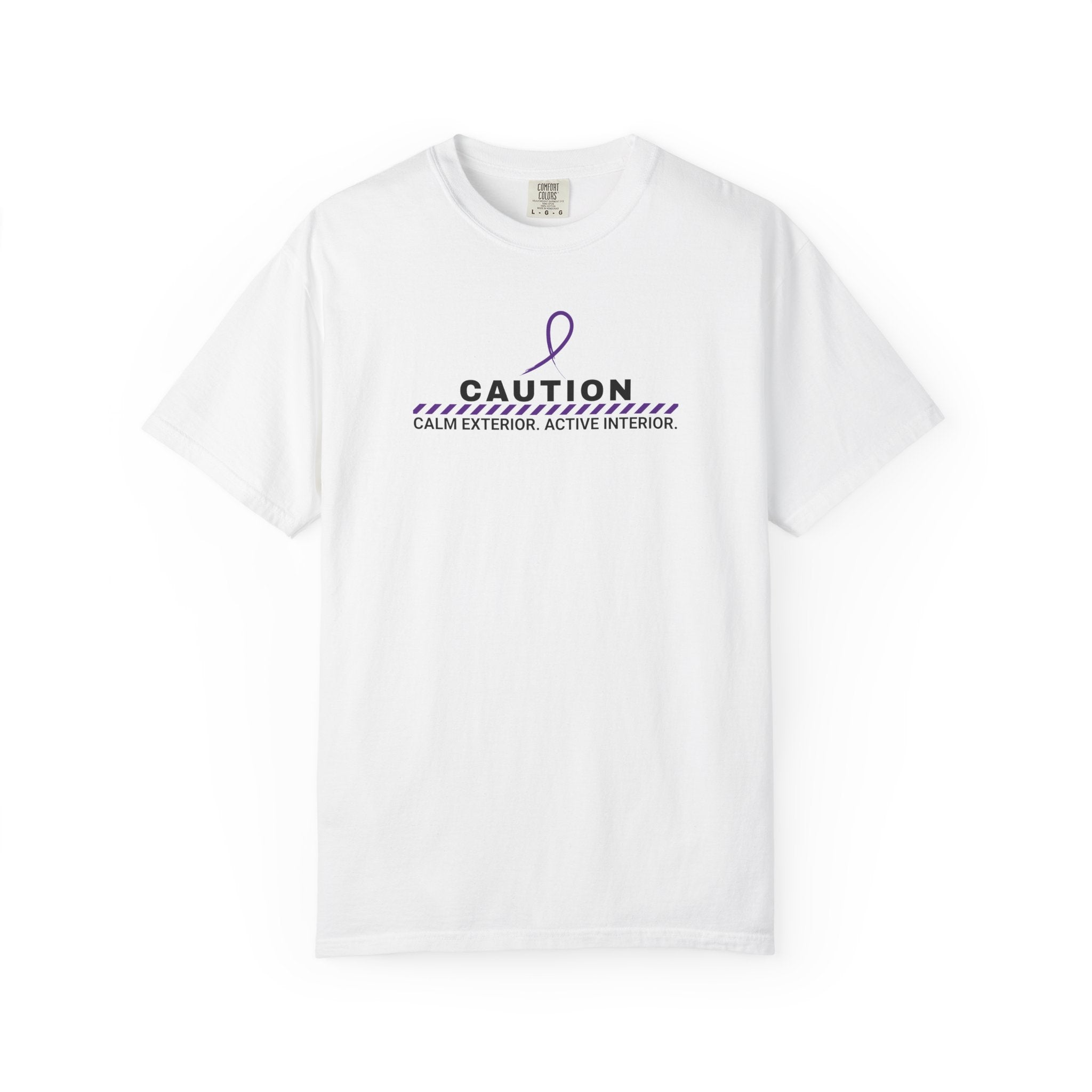 Caution: Calm Exterior. Active Interior. – Epilepsy Awareness T-Shirt