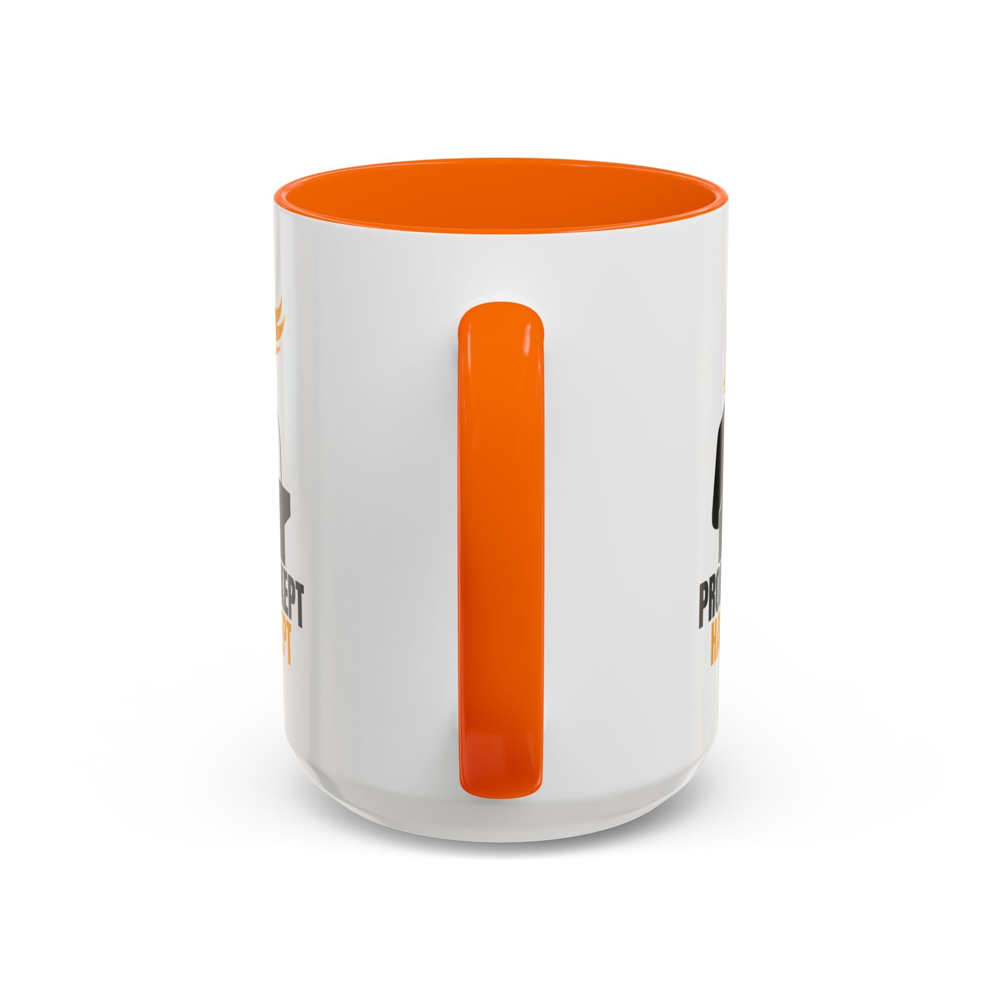 Promises Kept, Hair Swept — Two-Tone Coffee Mug (Political Parody)