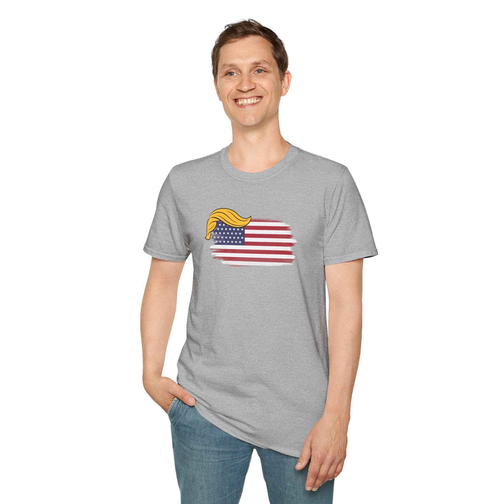 Swoop & Stripes Parody Tee – Unisex Soft Cotton T-Shirt