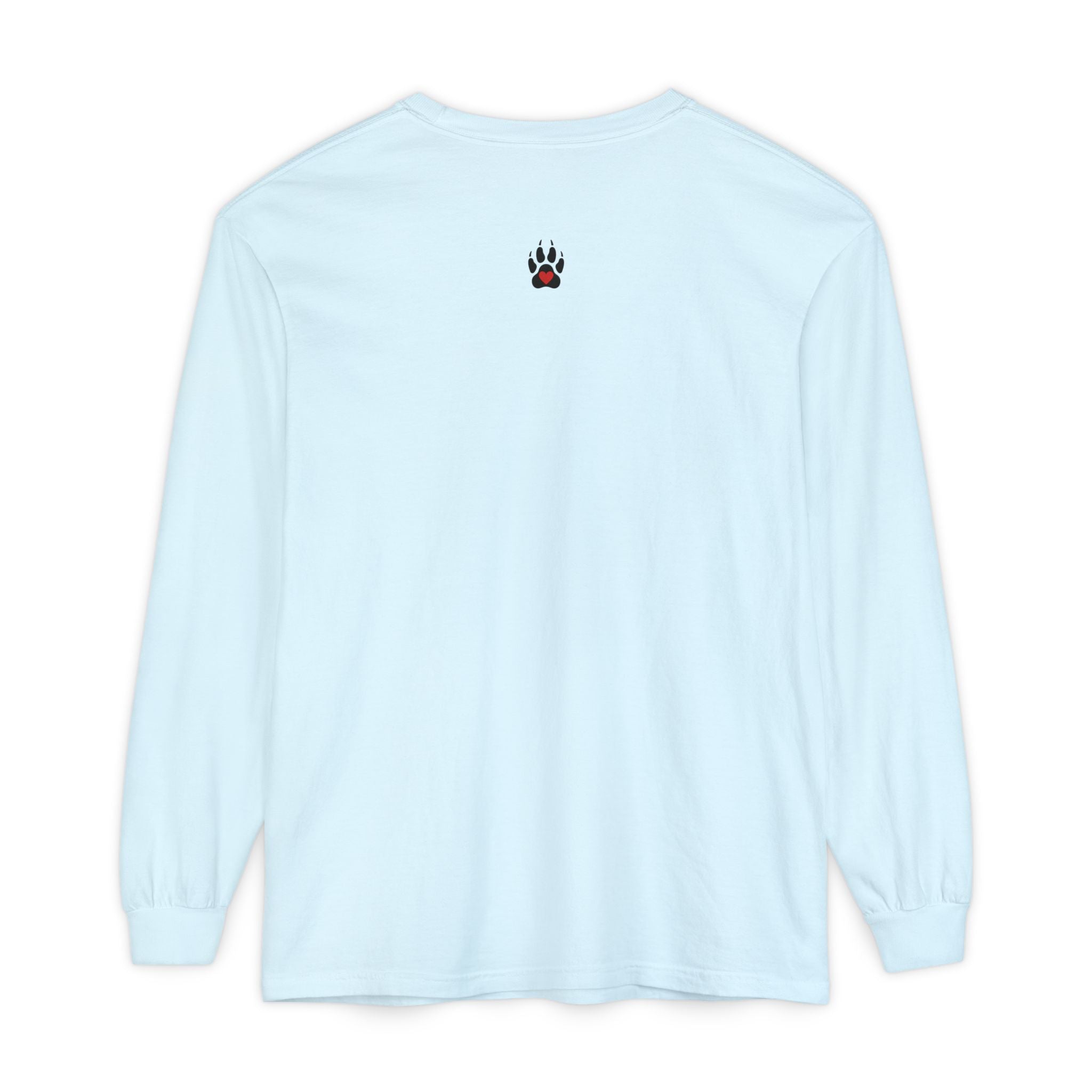 Raccoonnoisseur Garment-Dyed Long Sleeve Shirt | Funny Raccoon Graphic Tee