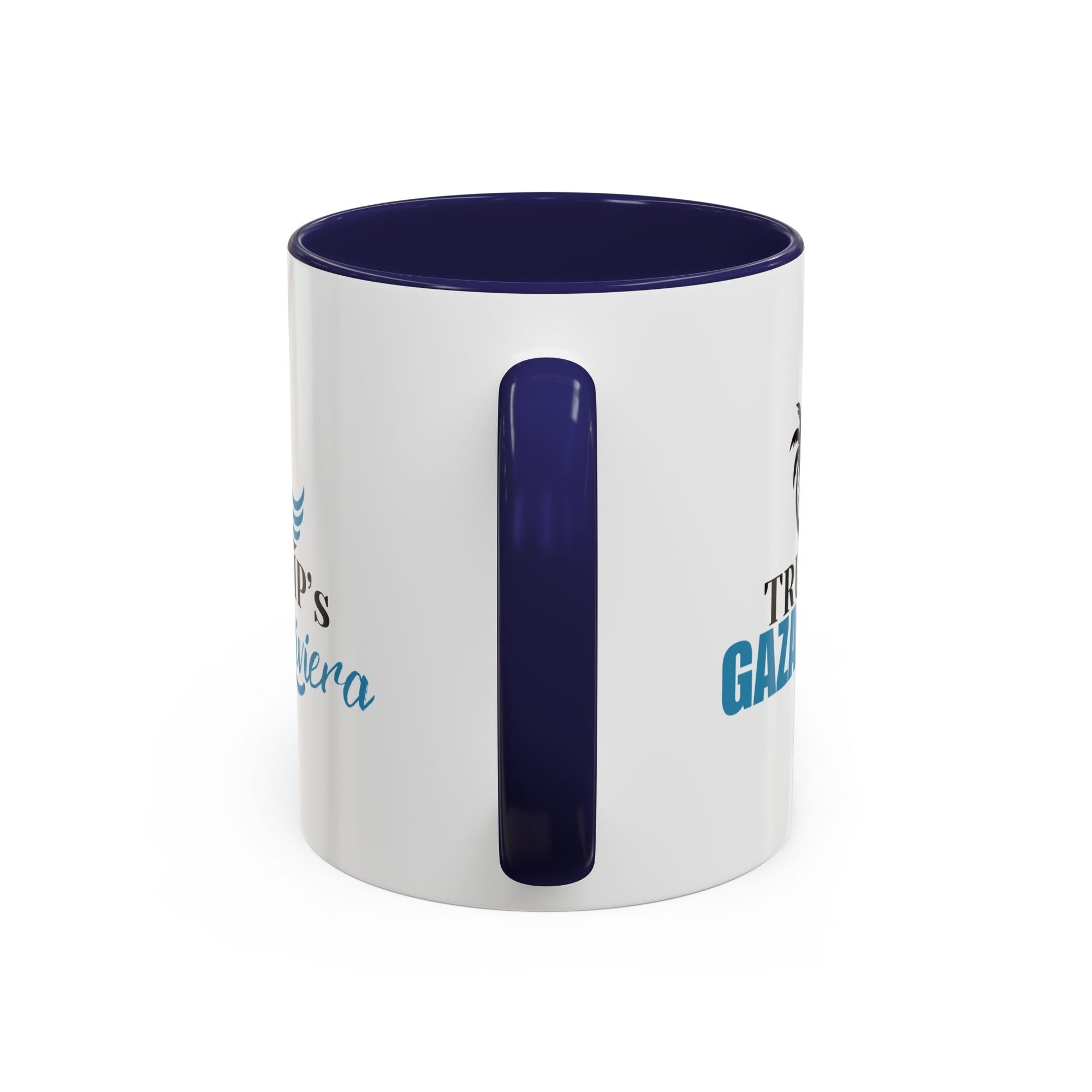 Tropical Trump’s Gaza Riviera Accent Coffee Mug - 11 & 15oz Ceramic Mug for Beach Lovers Printify