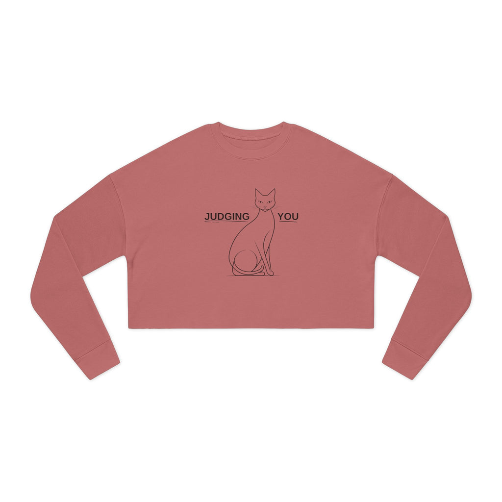 Judging You Women's Cropped Sweatshirt