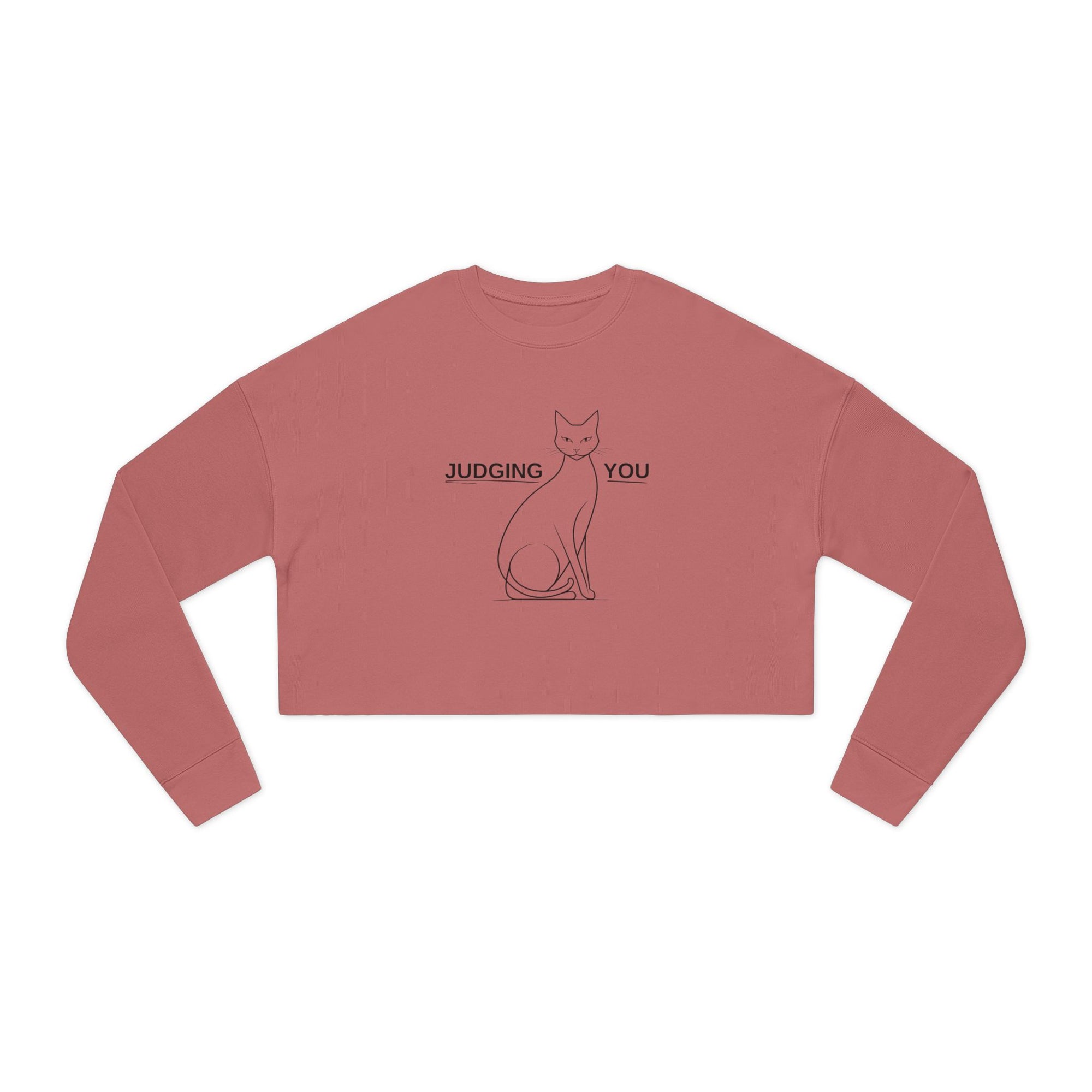 Judging You Women's Cropped Sweatshirt