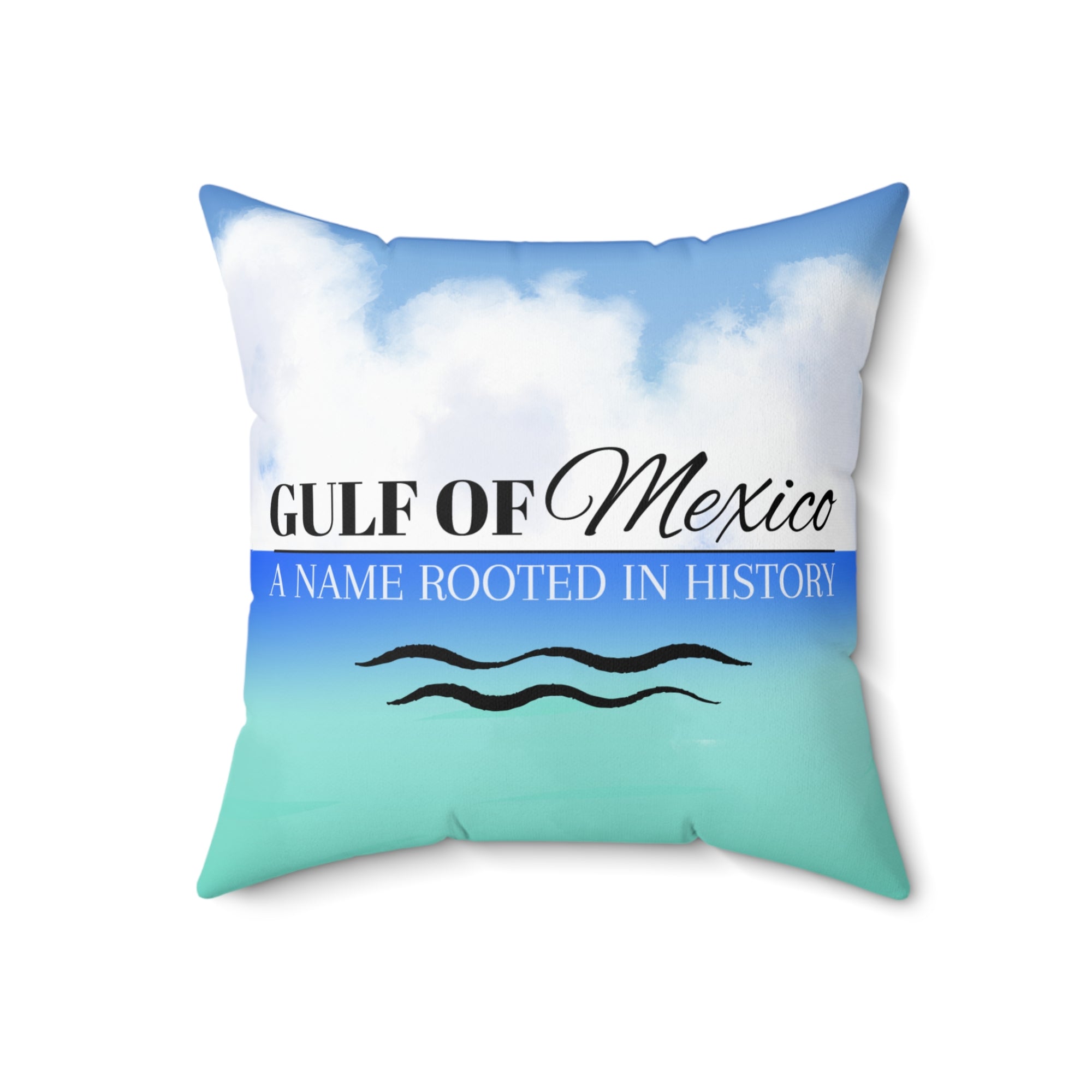 Decorative Gulf of Mexico Pillow - Coastal Home Accent